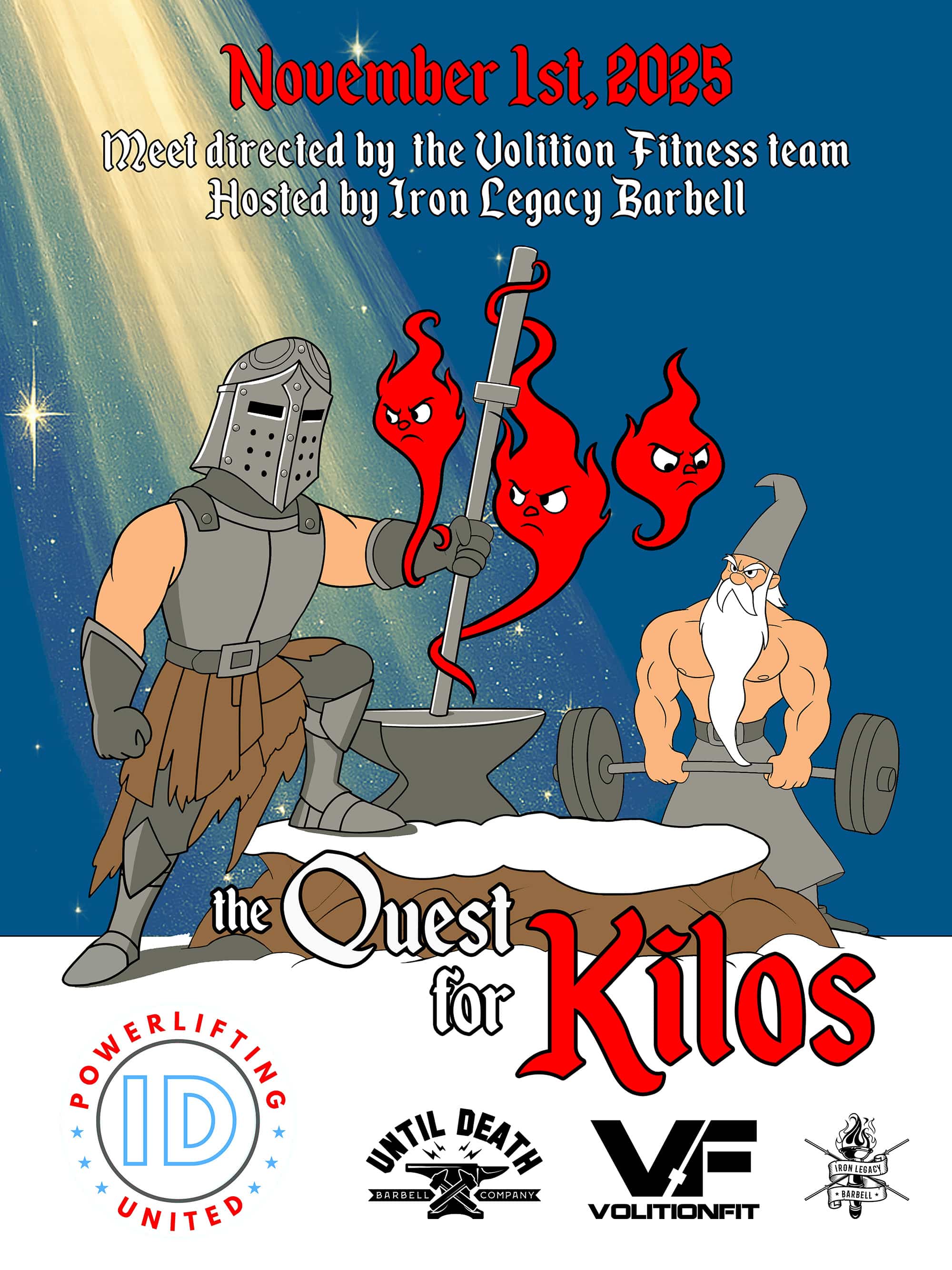 Poster for powerlifting meet